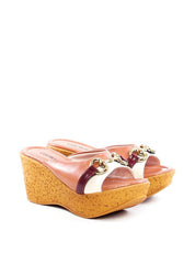 Tamanco Plataforma de Cortiça com Bridão - Nude SDI-11805 - NU