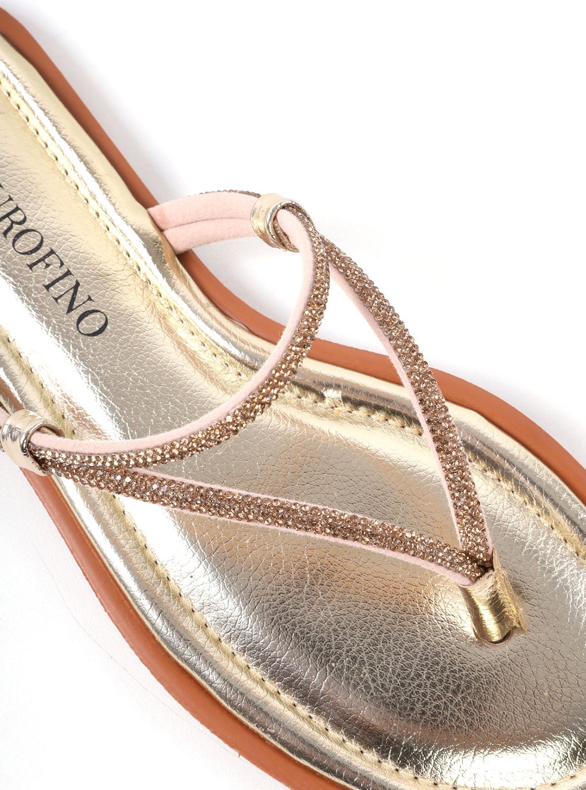 Rasteira Feminina com Tiras e Strass SDI-12242 - AU