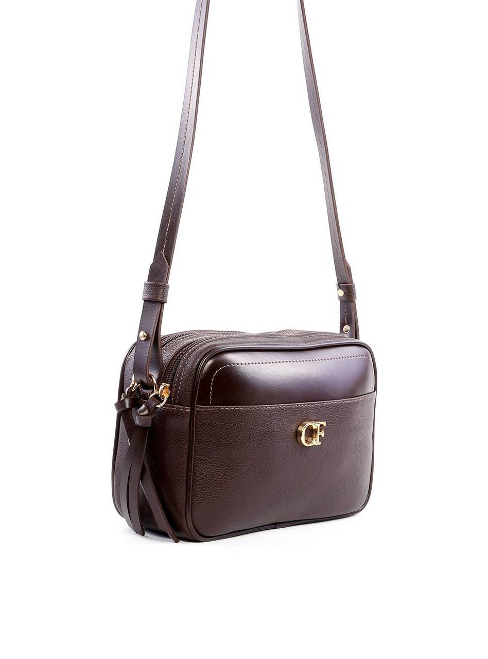 Bolsa Bag Transversal com Bolso Frontal - Cacau BSI-6242 - CA