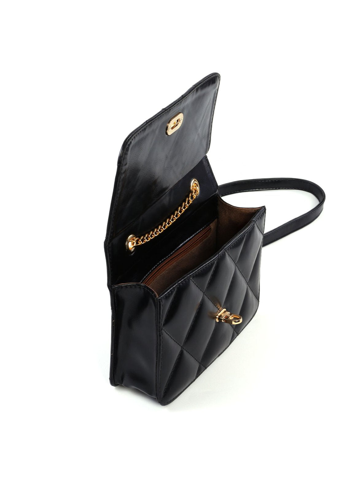 Bolsa Satchel Pequena Transversal com Matelassê BSI-6522 - PR