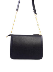 Bolsa Tote Transversal com Corrente - Preta BSI-6276 - PR