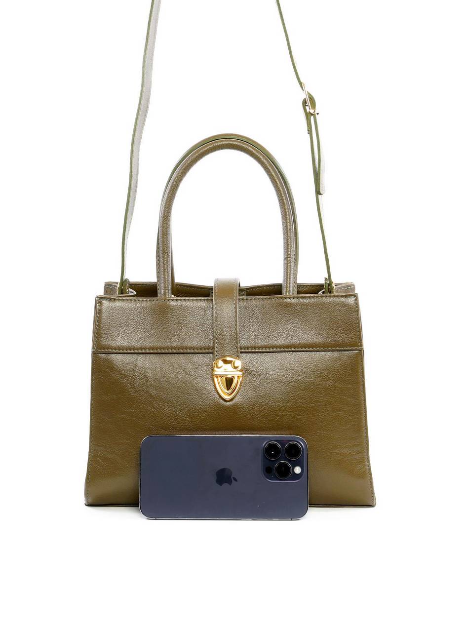 Bolsa Tote com Alça Dupla e Divisórias - Verde BSI-6444 - VD
