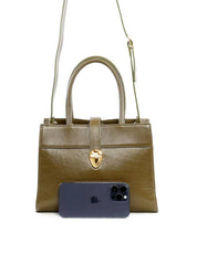 Bolsa Tote com Alça Dupla e Divisórias - Verde BSI-6444 - VD