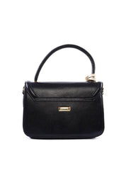 Bolsa Satchel Média com Charm de Coração - Preta BSI-6388 - PR