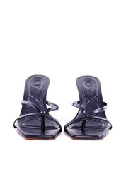 Sandália Anabela Tiras Finas - Preta SDI-11939 - PR