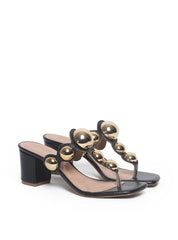 Sandália Feminina Tamanco Salto Bloco - Preta SDI-11563 - PR