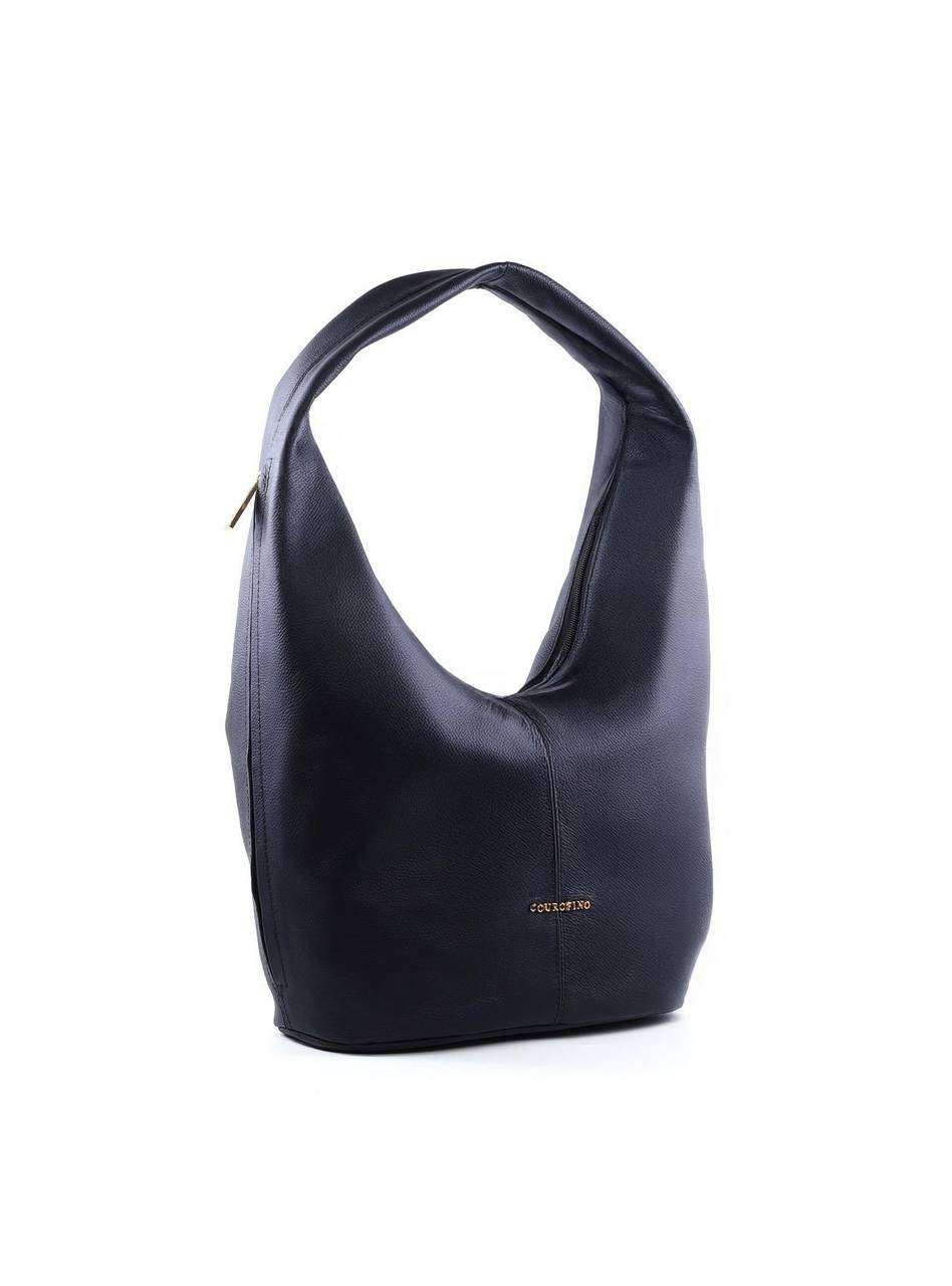 Bolsa Hobo Grande com Bolso Lateral - Preta BSI-6401 - PR