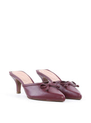 Mule Salto Fino Detalhe Laço - Vinho SDI-12064 - VI