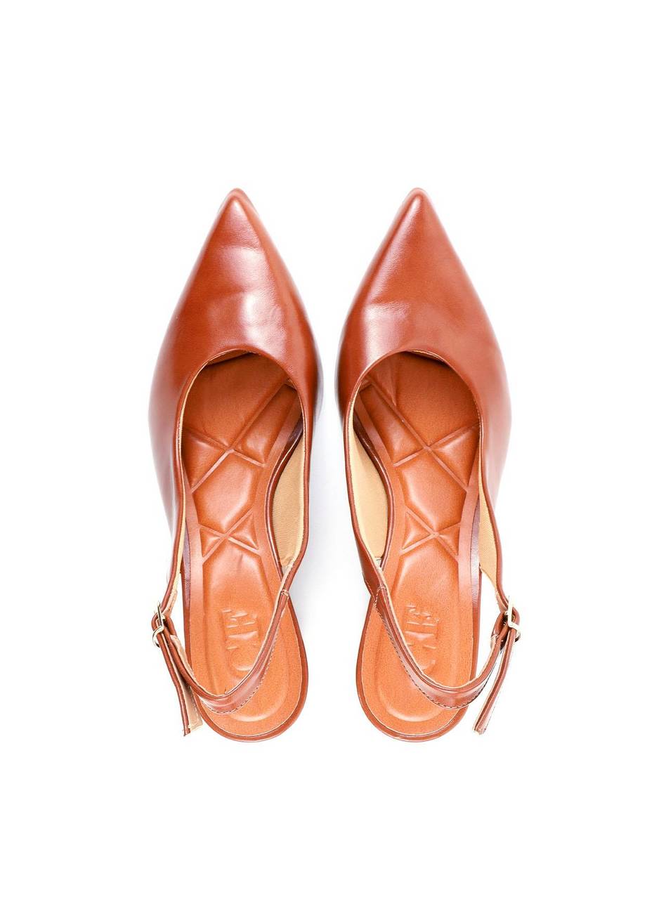 Scarpin Slingback Salto Bloco em Cortiça - Castor SDI-11878 - CS