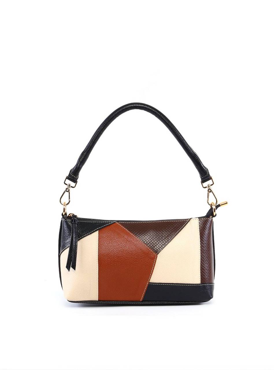 Bolsa Baguete com Retalhos - Preta BSI-6363 - PR
