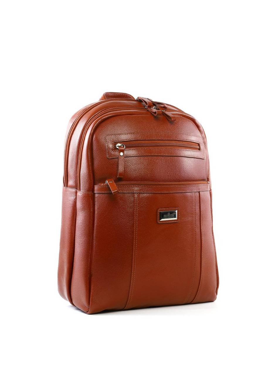 Mochila Executiva com Bolso Frontal em Couro - Castor MEI-460 - CS