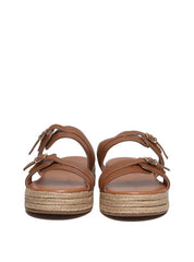 Sandália Flatform Salto em Cordas com Duas Tiras com Fivelas - Castor SDI-11677 - CS