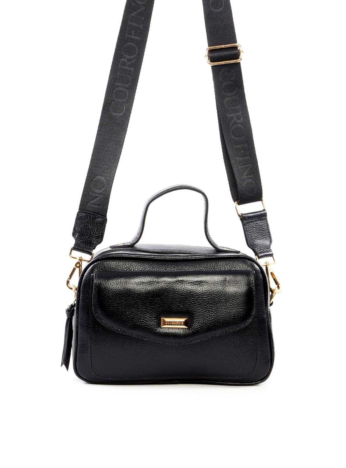 Bolsa Baú Transversal com Alça Dupla e Bolso Frontal BSI-6538 - PR