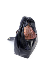 Bolsa Hobo com Placa CF - Preta BSI-6170 - PR