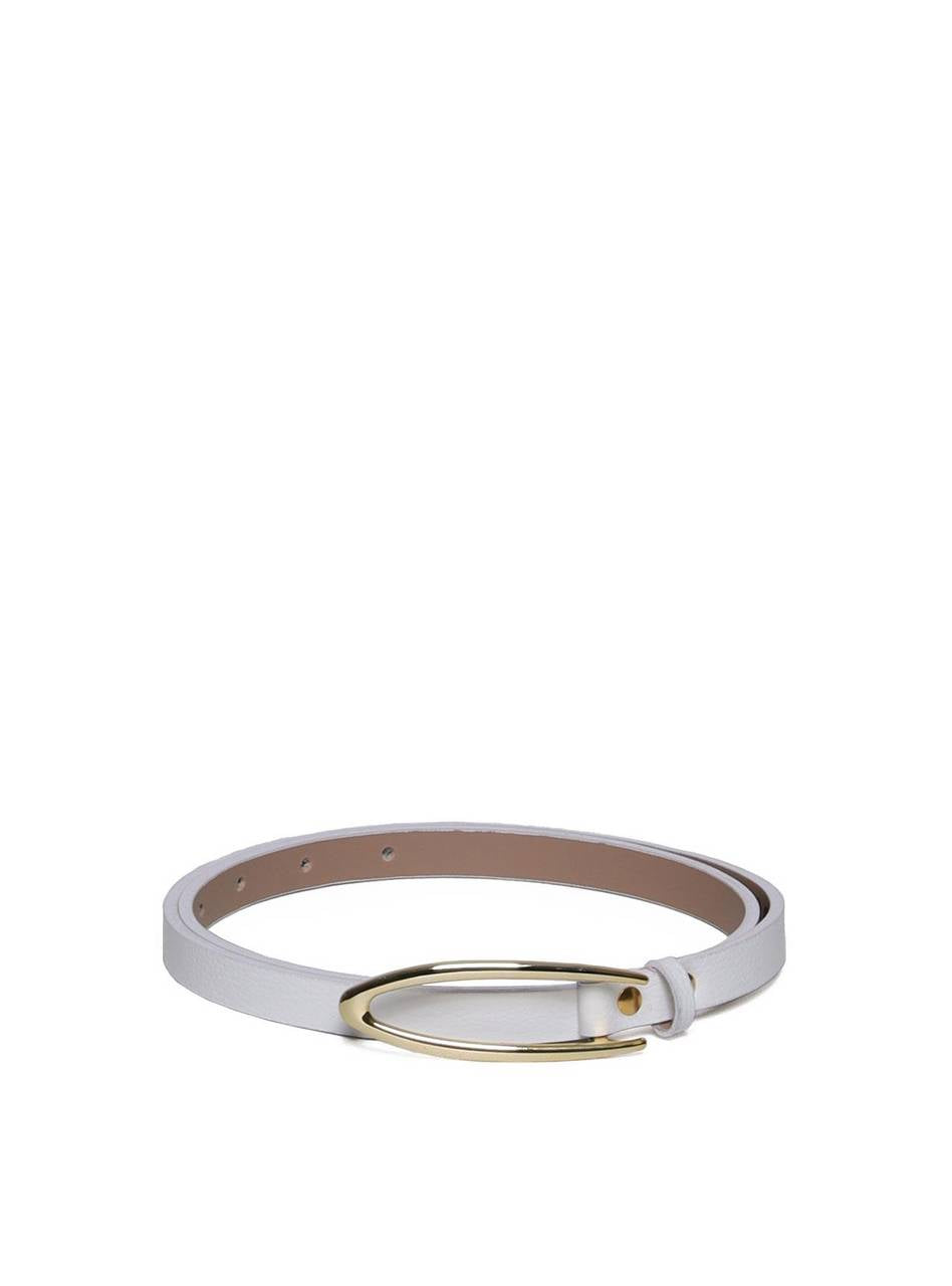 Cinto Feminino em Couro com Fivela Orgânica - Branca CTI-971 - BR