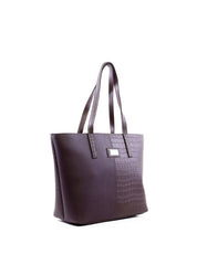 Bolsa Tote Tiracolo com Texturas - Cacau BSI-5972 - CA