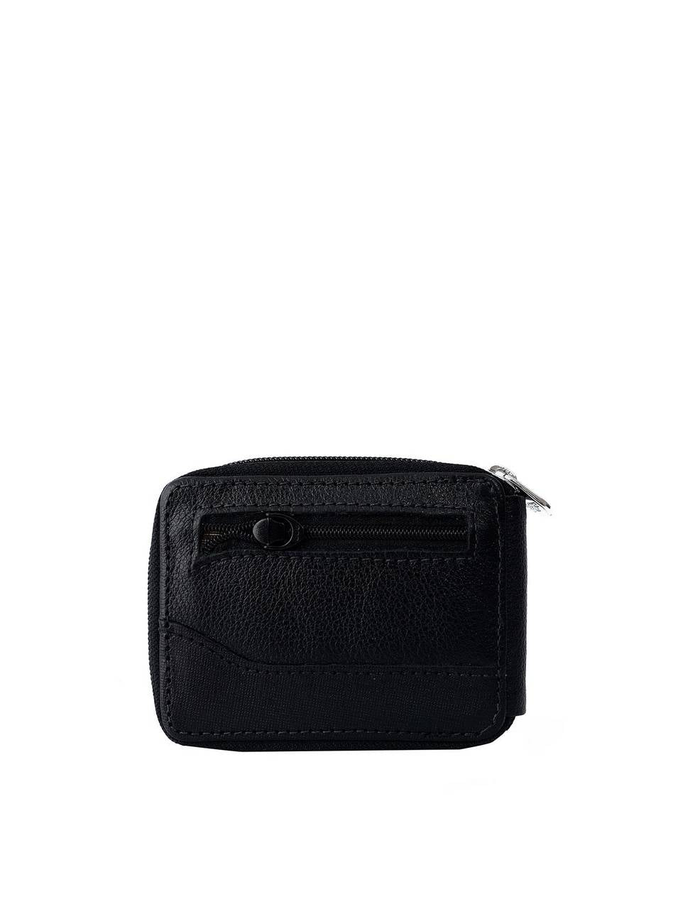 Carteira Masculina Couro Porta Cartão Preta CAI-507 - PR