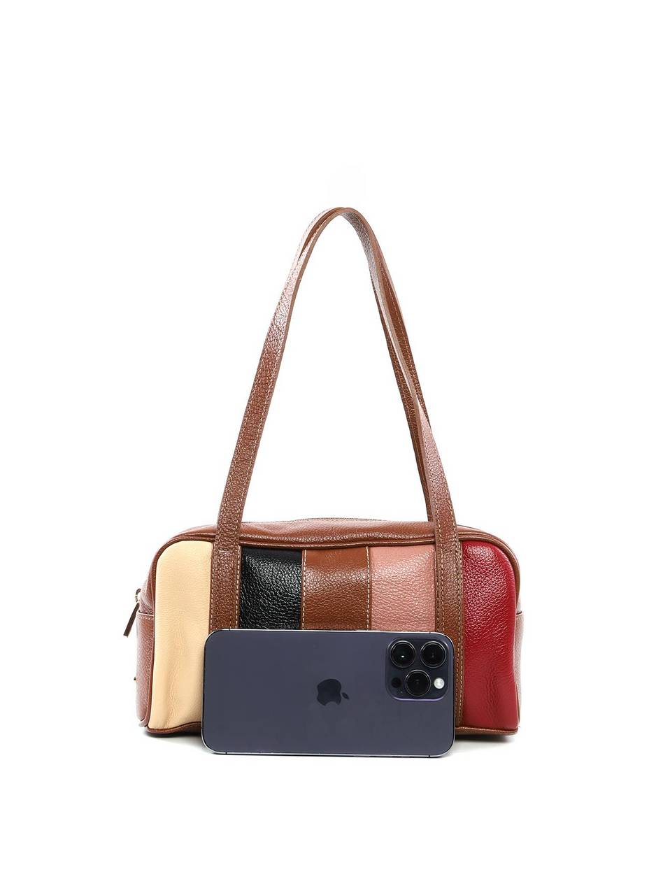 Bolsa Baguete Pequena Bowling Retalhos - Castor BSI-6455 - CS