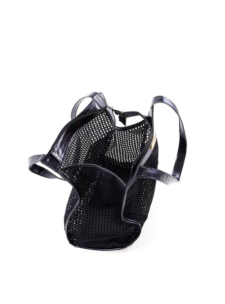 Bolsa Shopper Praiana de Tela - Preta BSI-6304 - PR