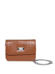 Bolsa Saddle Pequena Estruturada Alça Transversal Castor BSI-5724 - CS