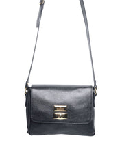 Bolsa Saddle Pequena Couro Alça Regulável Preta BSI-5739 - PR
