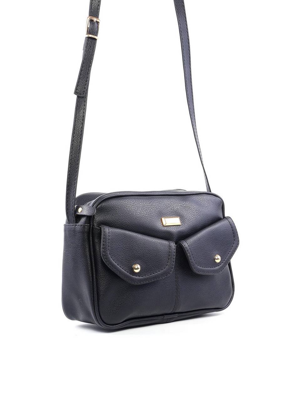 Bolsa Bag Transversal Arredondada - Preta BSI-6121 - PR