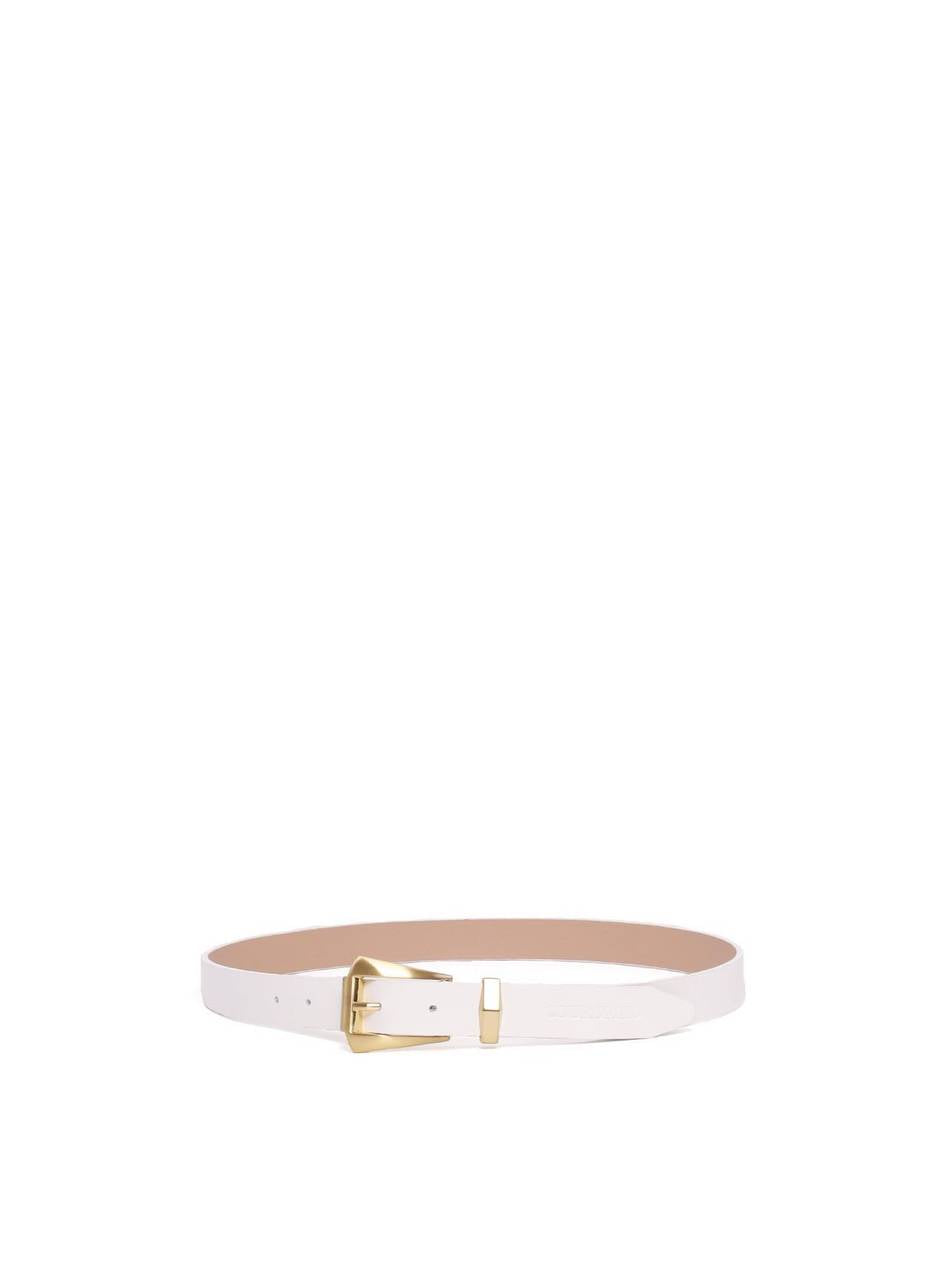 Cinto Feminino Fivela Grande em Couro - Branca CTI-1005 - BR