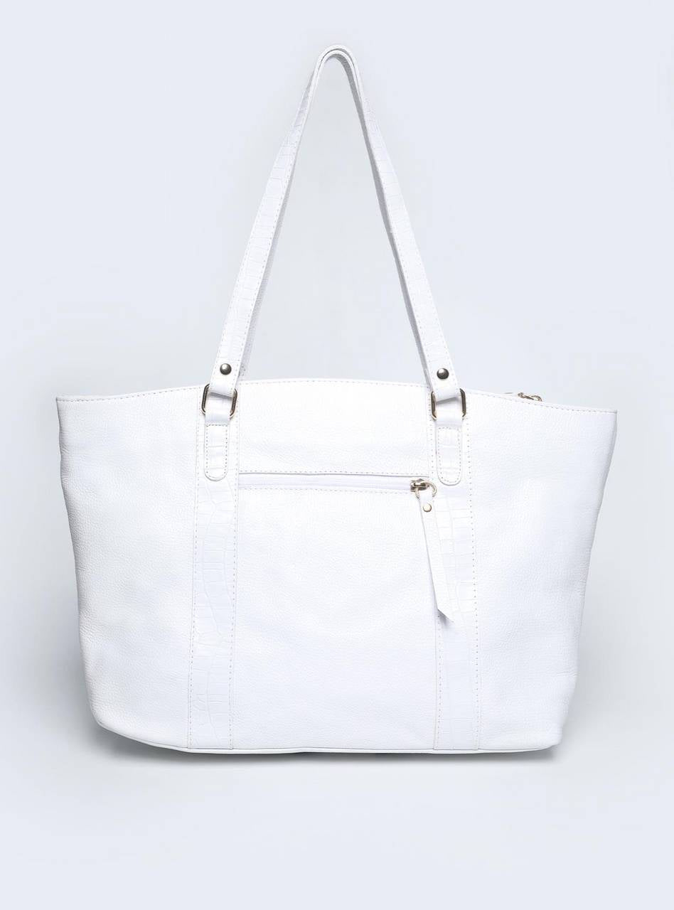 Bolsa Shopper Couro Tiracolo Bolinha Branca BSI-5074 - BR