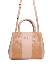 Bolsa Tote Mão Transversal Pequena - Nude BSI-5766 - NU