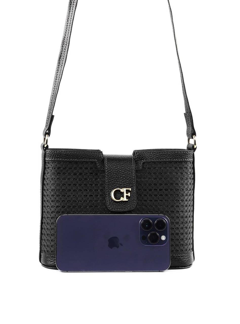 Bolsa Transversal Detalhe Tela Frontal - Preta BSI-6377 - PR