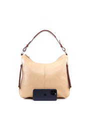 Bolsa Hobo Grande com Bolsos Frontais - Nude BSI-6468 - NU
