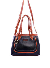 Bolsa Alderice Tote Detalhe Costura e Bag Charm - Preta BSI-6322 - PR
