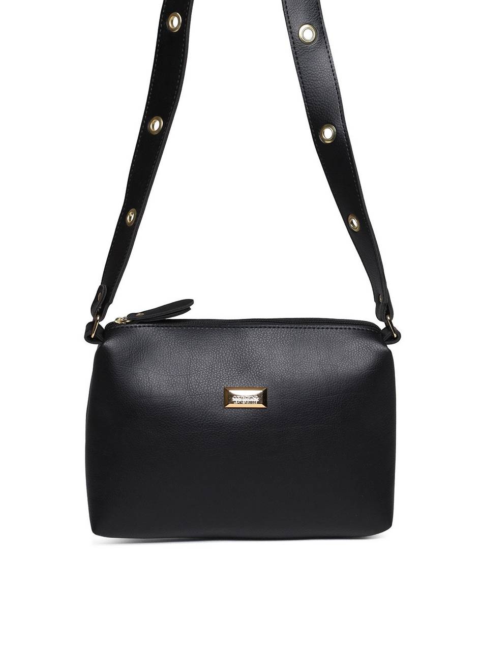 Bolsa Bag Transversal Lisa Preta BSI-5772 - PR
