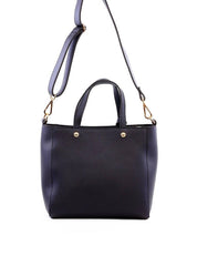 Bolsa Tote Quadrada com Barbicacho - Preta BSI-6273 - PR