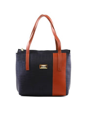 Bolsa Tote Média com Recortes - Preta BSI-6397 - PR
