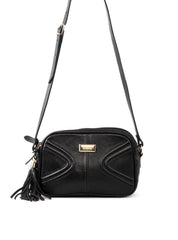 Bolsa Feminina Clutch Pequena Couro Preta BSI-5731 - PR