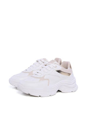 Tênis Chunky Feminino Branco com Detalhes Metalizados SP- 11851 - AU
