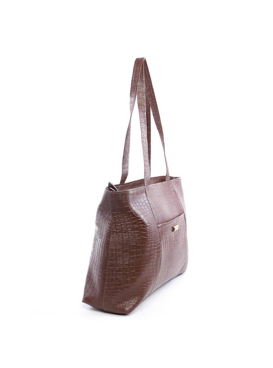 Bolsa Shopper Tiracolo com Bolso Grande Frontal - Cacau BSI-6096 - CA