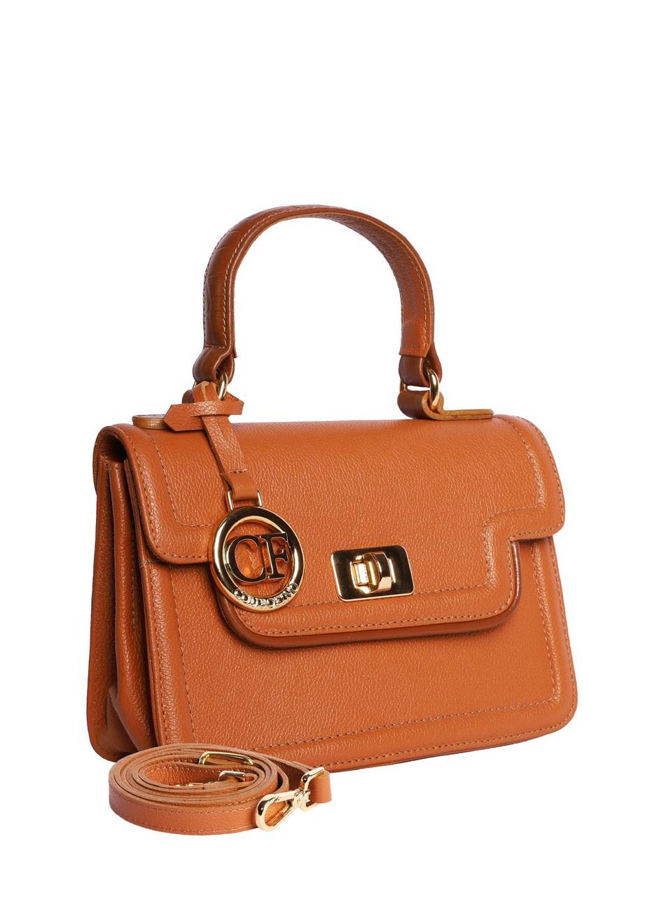 Bolsa Satchel Couro Pequena Transversal Castor BSI-5754 - CS