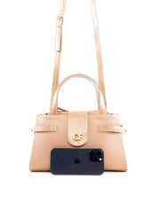 Bolsa Tote Retangular com 3 Divisórias - Nude BSI-6443 - NU