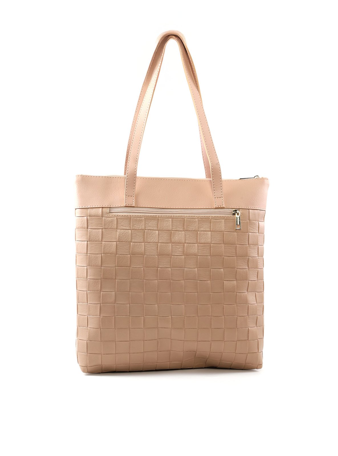 Bolsa Shopper Tiracolo com Tressê e Esferas nas Alças BSI-6553 - NU