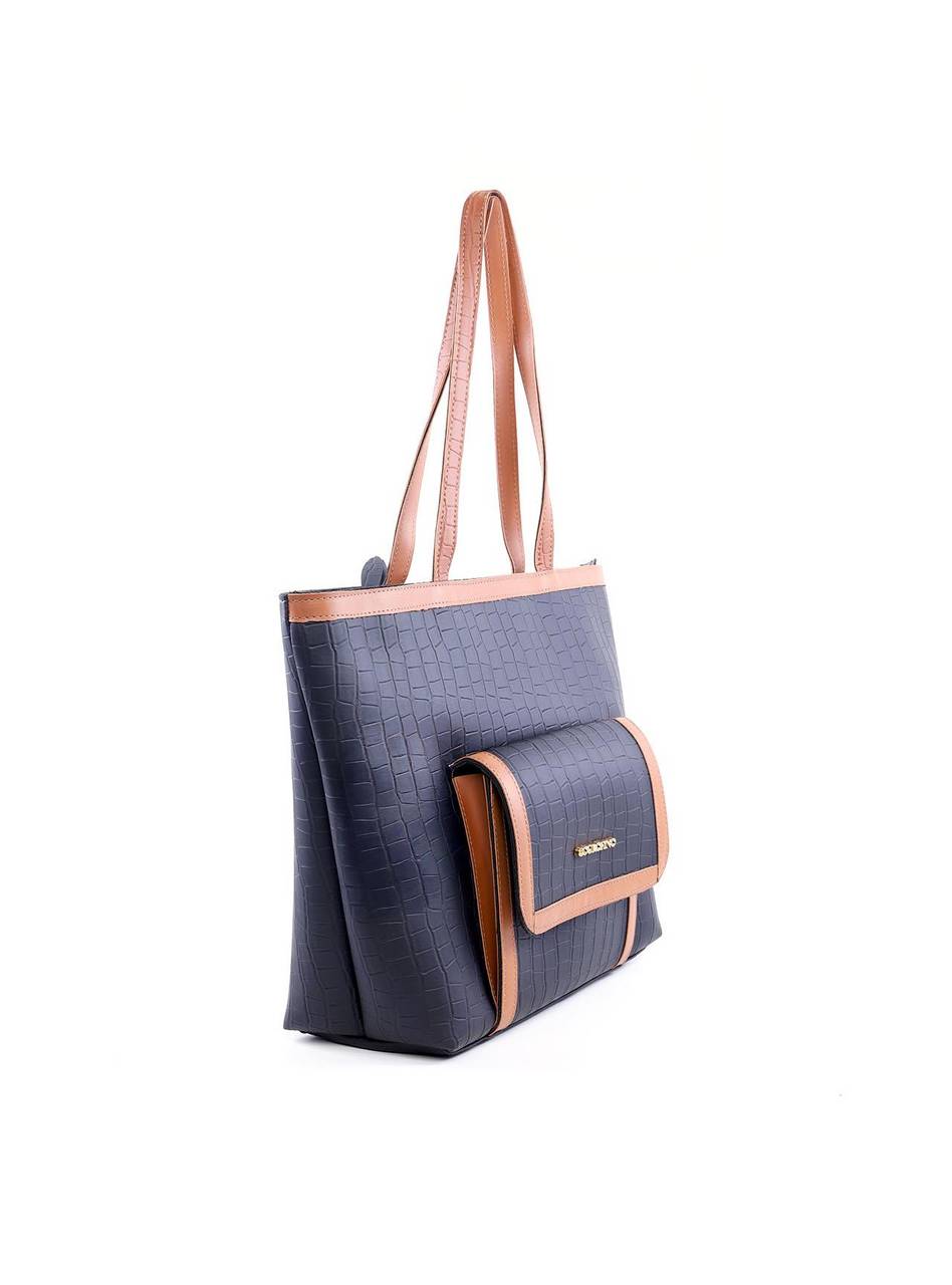 Bolsa Shopper com Bolso Frontal Grande - Preta BSI-6108 - PR