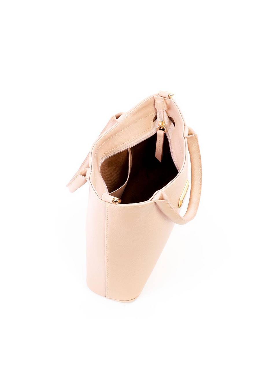 Bolsa Tote Quadrada Média Alça Dupla - Nude BSI-6278 - NU