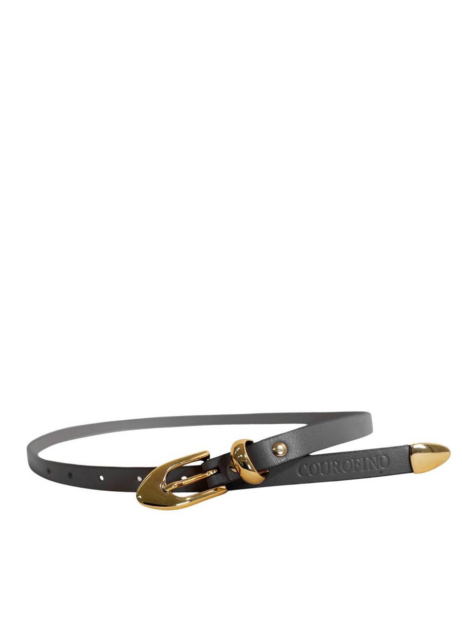Cinto Casual Feminino Couro Preto CTI-930 - PR