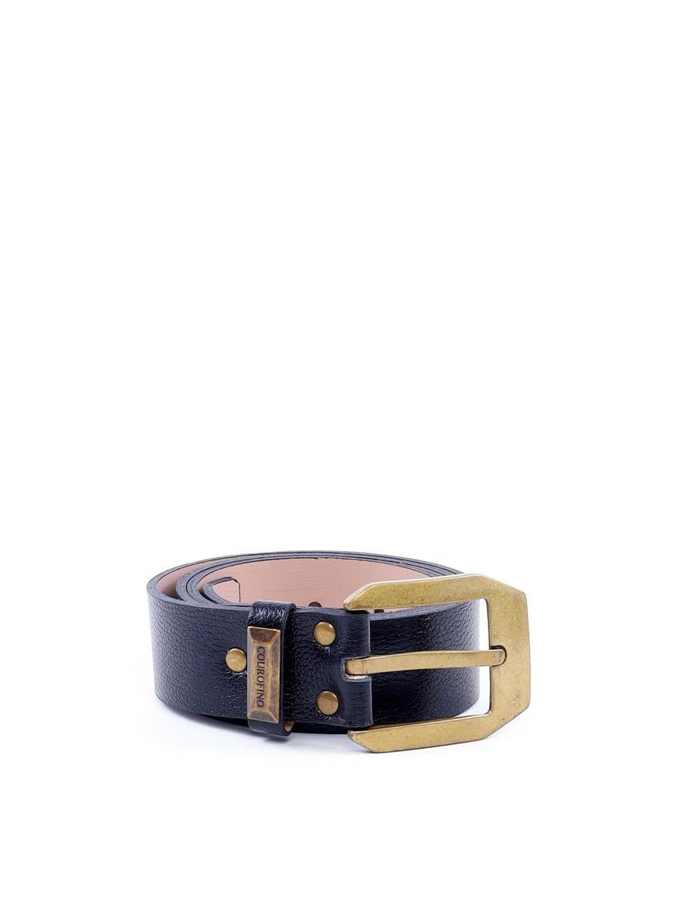 Cinto Feminino em Couro com Fivela Grande - Preta CTI-984 - PR