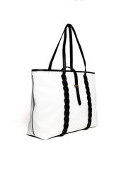Bolsa Shopper com Trança e Passador - Branco BSI-6255 - BR