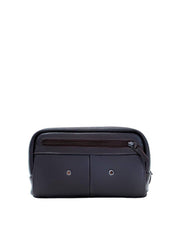 Necessaire Masculina Alça Mão Bolso Atrás Couro Cacau NSI-108 - CA