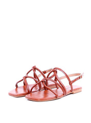 Rasteira Tiras Boleadas Entrelaçadas - Castor SDI-11990 - CS