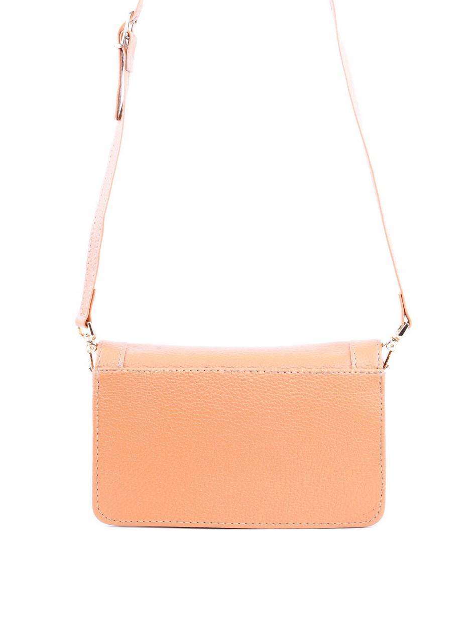 Bolsa Satchel Retangular Transversal - Nude BSI-6051 - NU