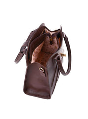 Bolsa Tote Detalhe Costura Frontal Alça Dupla - Cacau BSI-6379 - CA